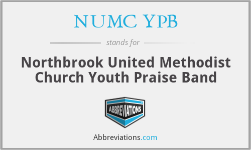 What is the abbreviation for northbrook united methodist church youth praise band?